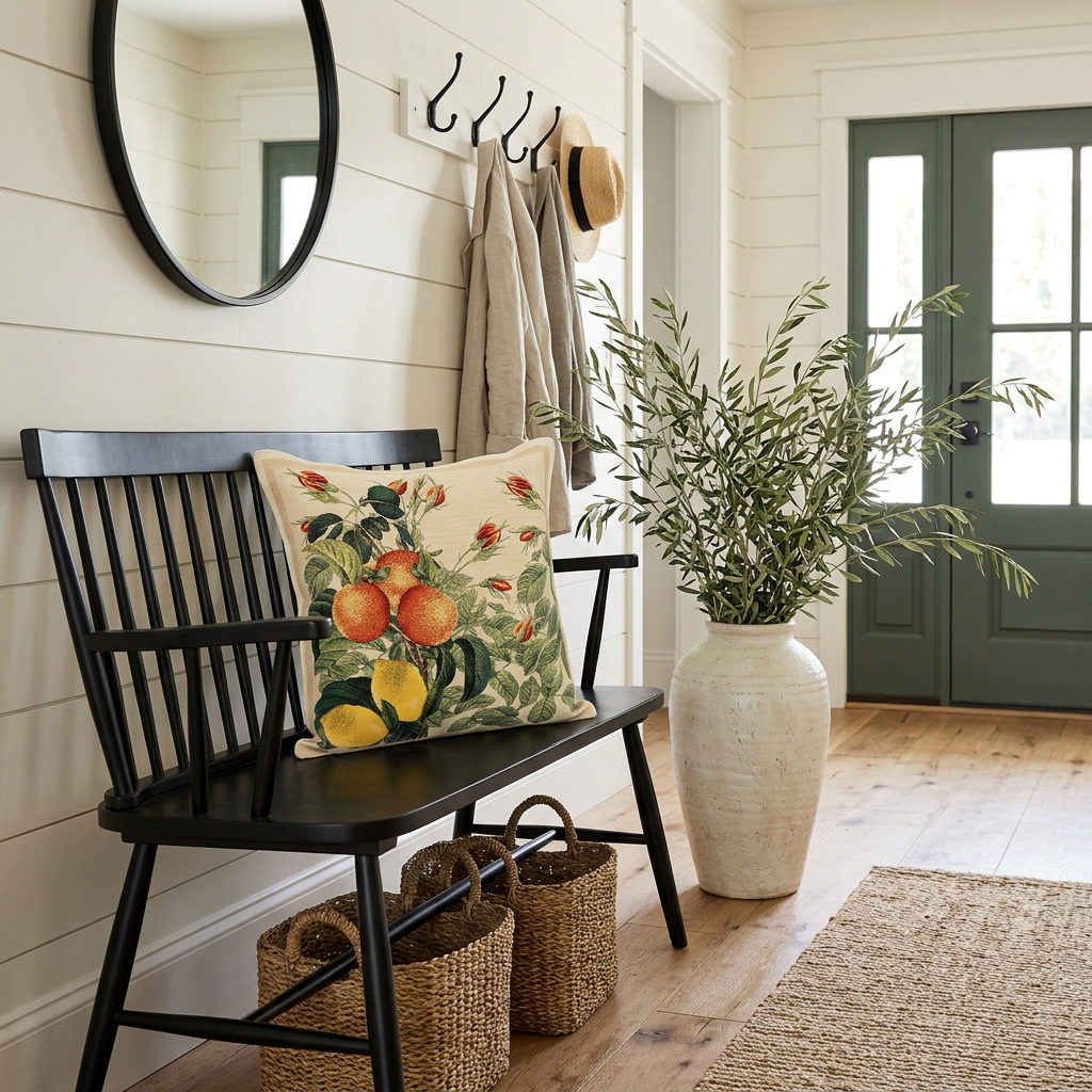 Poszewka gobelinowa - cytryny i pomarańcze - obrazek 2