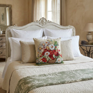 Poszewka gobelinowa -maki i margaretki