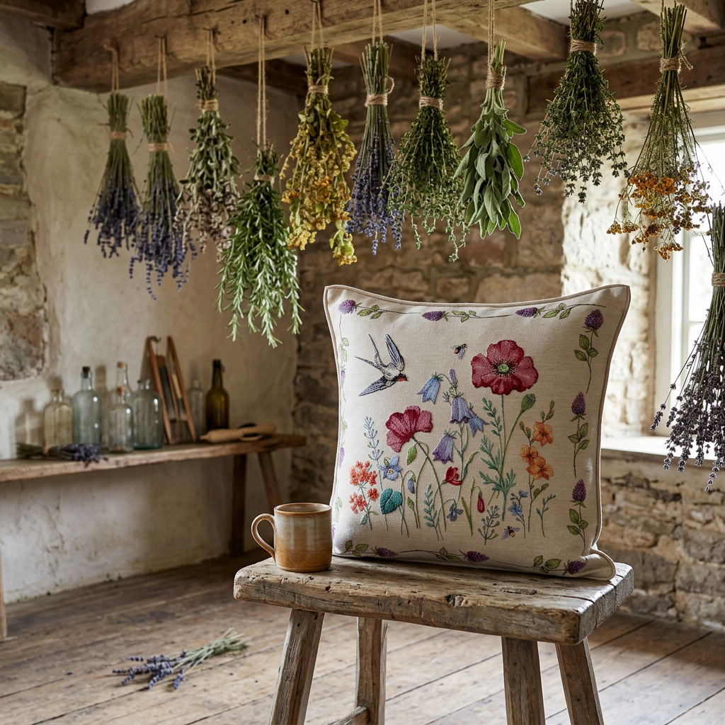 Jaskółka - poszewka gobelinowa - obrazek 3