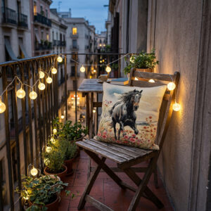 Poszewka gobelinowa - koń w galopie