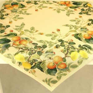 Gobelinowa serweta "Cytryny i pomarańcze" kwadrat 100 x 100