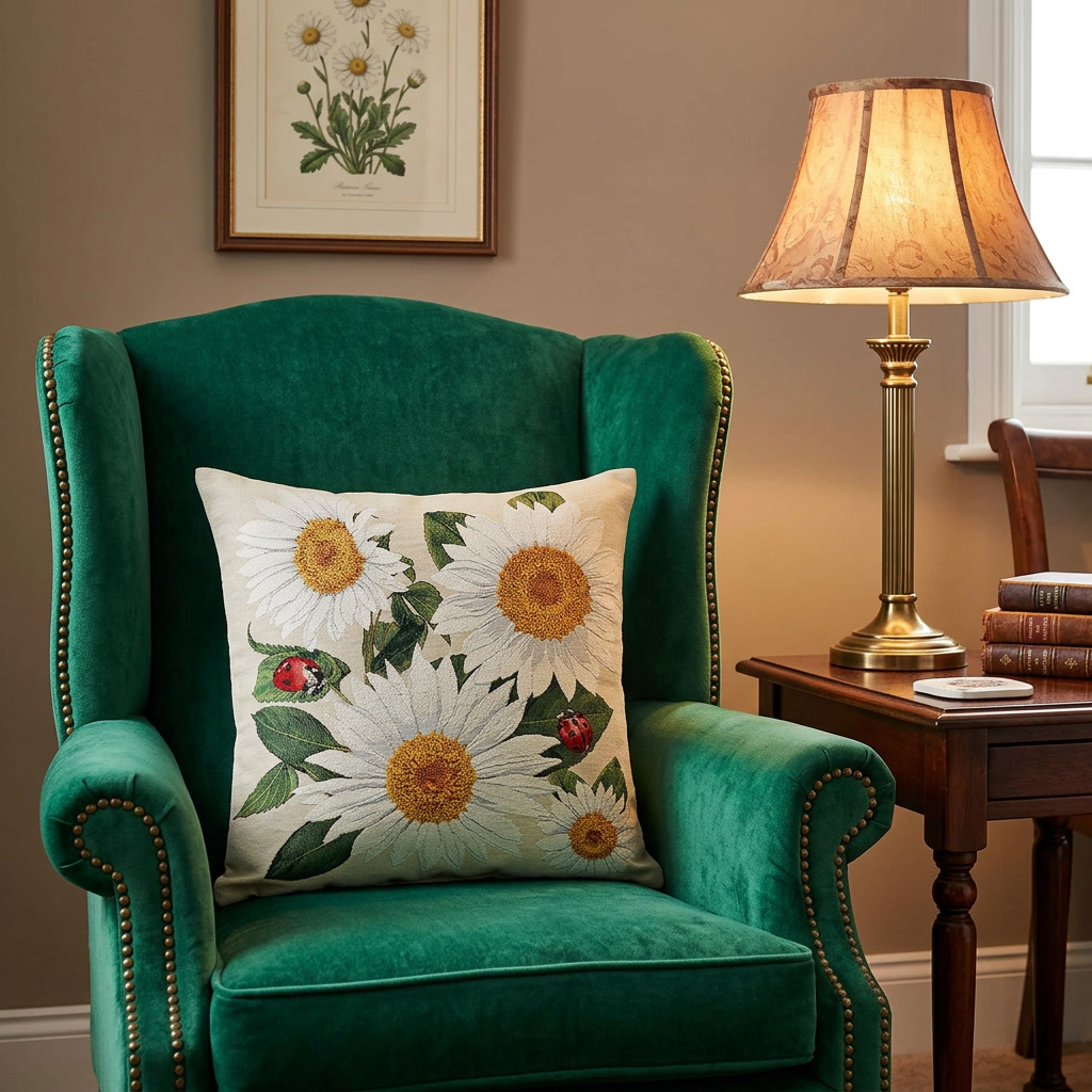 Poszewka gobelinowa - margaretki - obrazek 4