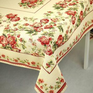 Gobelinowy obrus w róże - duży rozmiar