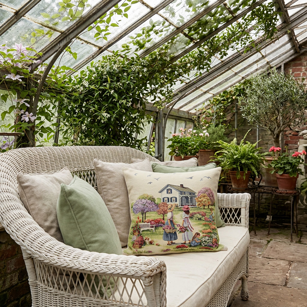 Poszewka gobelinowa " Kolorowe lato"