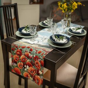 Bieżnik gobelinowy "Makowa łąka"