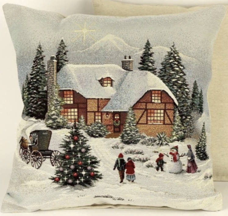Poszewka gobelinowa Zimowy Dom - obrazek 2