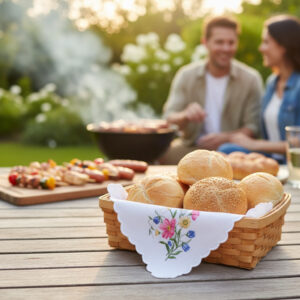 Serwetka na pieczywo-polne kwiaty