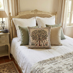 Poszewka gobelinowa "Drzewo życia" kremowa