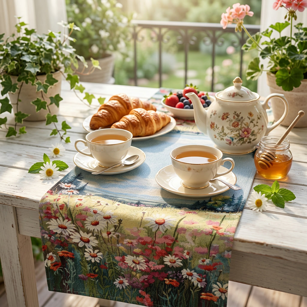 Bieżnik gobelinowy "Kwiatowa łąka"