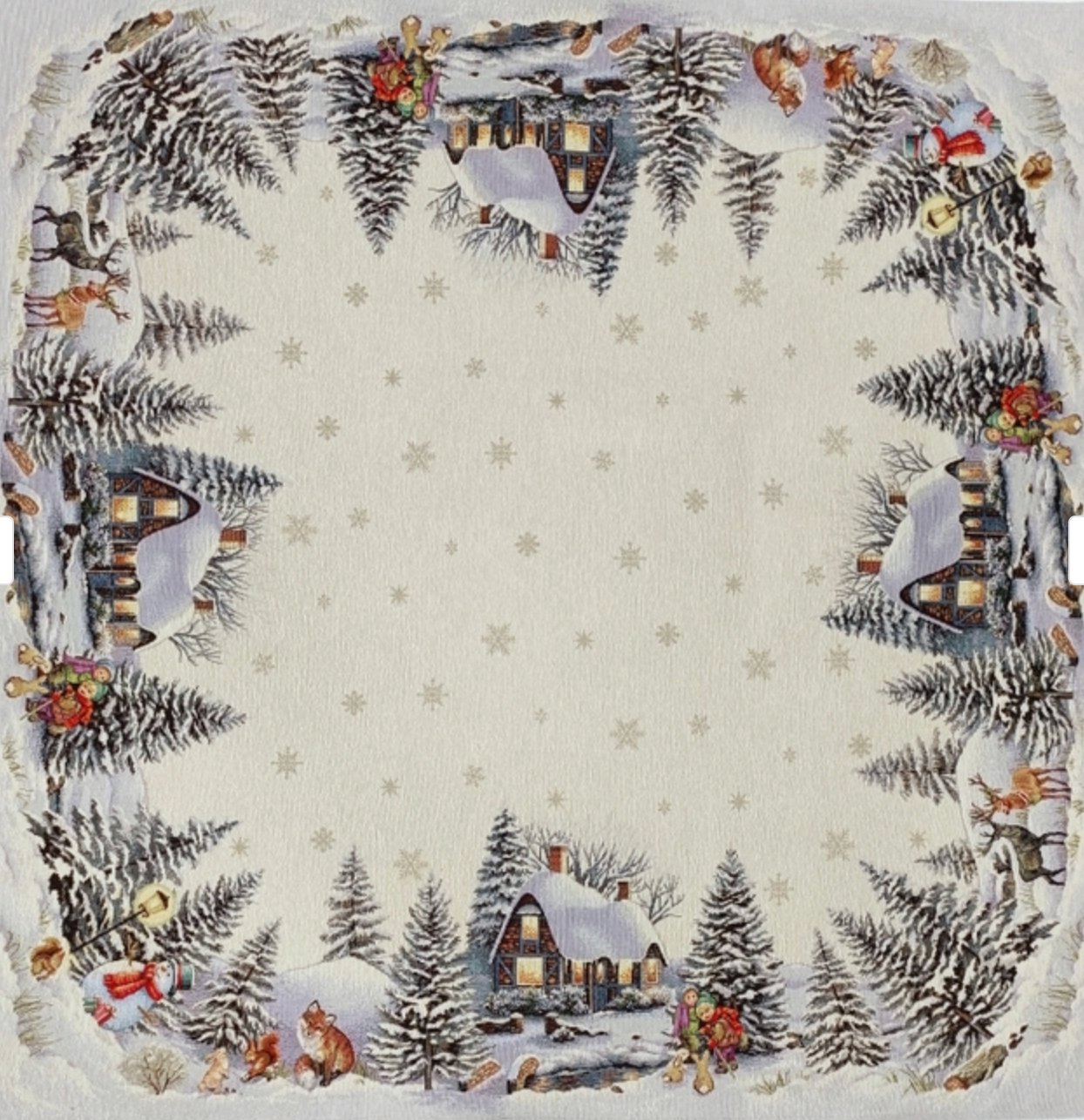 Gobelinowa serweta kwadrat 100 x 100 – jelonki - obrazek 4